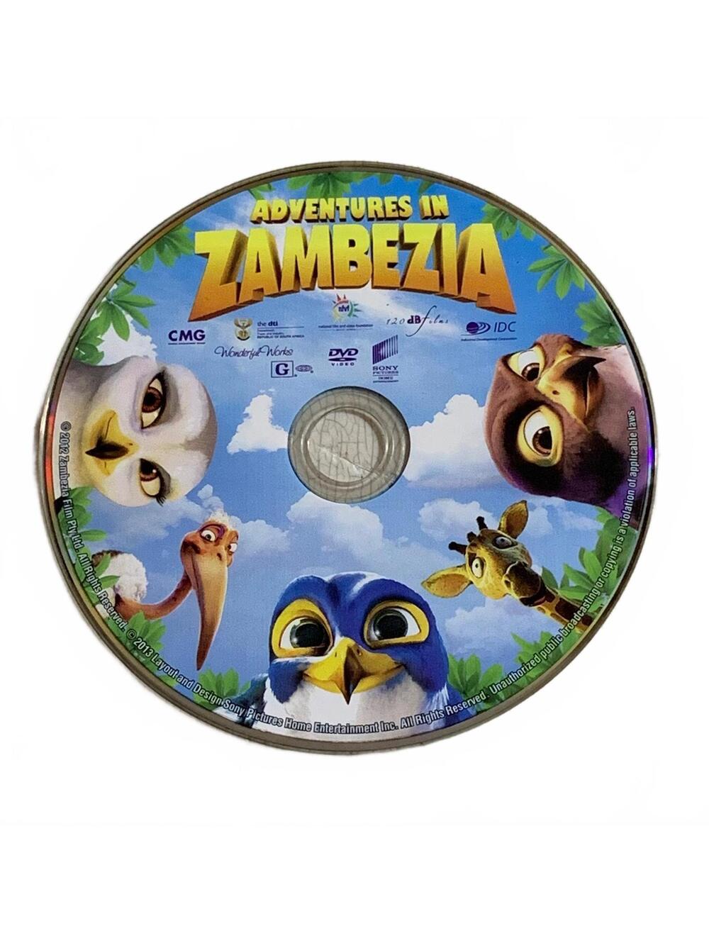 Adventures in Zambezia DVD Disc Only Animated Family Adventure Movie G